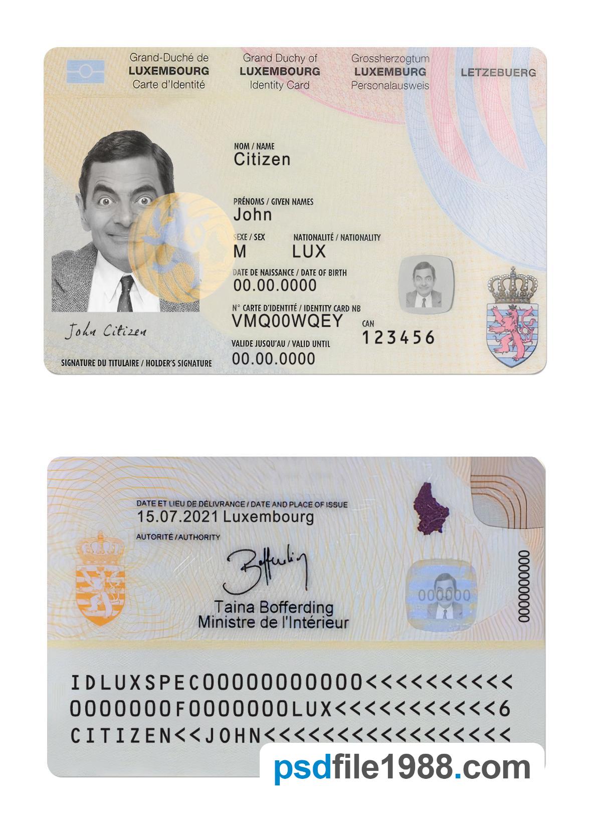 Luxembourg ID Card